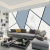 卡美龙 电视背景墙壁画墙纸现代墙布客厅沙发壁纸几何线条影视墙定制 几何线条方块 3D无缝丝绸布/平方米