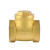 黄铜止回阀水管水泵用逆止阀自来水单向阀 大型DN40(硬密封)(1-1/2(1.5寸)
