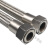 博雷奇304不锈钢波纹管1.2寸DN32蒸汽软管高温高压工业管钢丝编织金属 1.2寸 1500mm 304