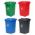 海斯迪克 户外垃圾桶 加厚环卫分类垃圾桶 塑料带盖垃圾箱 灰色50L无轮 HKT-393