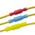 椁俊透明接线端子尼龙公母对插头电线对接头阻燃连接器 红色公母(0.5-1.5平方) 50对