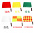 海斯迪克 HK-399  交通红绿指挥旗（5面装） 铁路海军信号旗足球裁判边裁旗警示旗 田径发令旗 白色