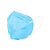 蓝冠（BLUEGUAN）kn95儿童口罩小孩学生防尘透气防护面罩防雾霾防飞沫浅蓝色100只装