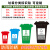 垃圾分类标识牌提示牌厨余干垃圾湿垃圾箱标签贴不可回收有害标示 2-2干垃圾户外背胶 10x10cm