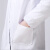 者也 长袖白大褂 白色经典款L码170 学生实验室卫生药店工作服
