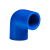 联塑（LESSO）90°弯头(PVC-U给水配件)蓝色 dn160