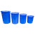 海斯迪克 大号水桶 蓝色无盖100L(5个)塑料桶大容量圆形收纳桶酒店厨房工业环卫物业垃圾桶 HZL-93