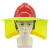 路宁 荧光黄 安全帽遮阳反光帽檐 便携折叠透气帽檐罩 定制