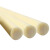 润宏工品 PA6尼龙棒 实心耐磨圆柱尼龙加工定做米黄色塑料棒尼绒棒 直径20mm*1m长 一根价 