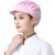 HKFZ工作帽夏季女透气网帽防尘车间防掉发餐饮厨房厨师帽鸭舌帽 (深蓝色) 10个装