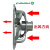 工业方排抽风机厨房排风扇 工业换气扇窗式排气扇厨房抽油烟 14寸大风量百叶款/安装尺寸