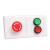 高品质86型墙壁暗装按钮开关控制盒风机电梯紧急启停远程控制面板 1位急停钮（304不锈钢面板） 绿色带灯，红色不带灯 绿色带灯，红色不带灯 含底盒