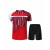 胜l羽毛球服男女款瑞典马来西亚国家队短袖速干透气大赛服工作服 男款红色上衣 XL