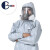 防护服灰色防化服化学防酸碱防核辐射全身重型工业6类 防护服+面罩 M