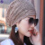 适用于 适用于化疗后女帽子夏天薄款化疗帽子透气夏天后女士帽薄 黑色(紫金花扎马尾) M(56-58cm)