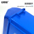 安赛瑞 摇盖垃圾分类垃圾桶 商用干湿分类垃圾桶 塑料摇盖式垃圾桶 环卫户外果皮垃圾桶 60L 蓝色 24364