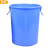 金兽100L塑料水桶无盖外径500*620mm可定制GB1039加厚蓝色