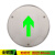 安燚 全钢面18cm单向(24/220v) 地面疏散指示灯嵌入式应急消防地埋灯安全出口圆形方形诱导地标灯AY-YJ-004