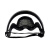 谋福（CNMF）多功能防护面罩一体式高清透明防雾面屏骑行面罩(灰色白片)
