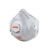 UVEX8732220Silv-Air罩杯式防尘口罩FFP2头带式带阀活性炭口罩1个企业专享请以15的倍数下单HJ