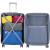 爱华仕（OIWAS）ABS+PC 配色飞机轮拉杆箱 扩展层行李箱包20英寸登机箱 男女旅行箱6229 银色