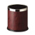 南 GPX-43 固定钢圈包酒红色人造皮单层 南方圆形垃圾桶10升（2个起订） 商用客房垃圾桶 房间桶 果皮桶