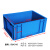 加厚零件盒周转箱物料盒收纳盒配件筐塑料盒长方形五金工具盒 外径400*300*170 蓝色
