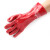 君御 7935 红PVC手套 35CM耐油耐酸碱防护手套 一打12付装 红色 均码 5