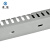 卓炫 灰色方形pvc塑料阻燃线槽 开口U型配线槽 走线槽 行线槽带盖 40*25（10米）