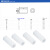 M4白色尼龙双通间隔柱 塑料垫柱圆孔管垫片直通柱标价为100个价格 6*4*4(1000粒)