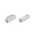 黑白软质平封槽条工业铝型材槽6 8 10mm装饰条封边条30/40（不含运费） 槽8银灰色