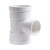 联塑（LESSO）90°异径三通PVC-U排水配件白色 dn200×110
