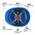 电工国家电网安全帽 电力 施工 工地国家电网 南方电网安全帽 蓝色V型透气孔印国网标志图标
