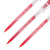 得力（deli）大容量全针管中性笔签字笔 笔芯笔身一体化0.5mm红色12支/盒DL-A116