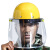 者也（ZYE） 安全帽式防护面罩透明面屏电焊面具防冲击防迸溅焊工面屏防油溅面屏 透明面屏 不含安全帽