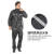 卓迪旭 ZDX-YFT03黑色牛津布分体雨衣套装，反光条巡逻防暴雨户外雨衣 L