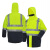 安大叔 B406 防寒服警示反光救援服防水保暖工作服荧光黄 L码 1件装