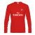 Supnba21尤文图斯7号C罗曼联足球长袖T恤男女情侣装薄款皇马AC米兰运动球 阿森纳红色 S