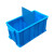 配件收纳工具箱箱分格零件盒长方形塑料加厚收纳盒隔板养龟箱带盖 灰色+可拆2格箱 蓝色