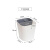 斯铂格 干湿分类垃圾桶 大号28*25*25cm 咖啡色 办公室客厅卫生间无盖塑料垃圾纸篓 BGS-241