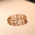 黛慕妮DEMONE  18K金戒指正品 时尚小镂空星星玫瑰金彩金戒指女 SR0273KJ20R