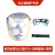 谋福（CNMF）牛皮电焊防护面罩焊工帽氩弧焊切割焊接防护帽(电焊面罩复合款+透明眼镜+绑带)