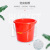 企桥 红色手提塑料水桶 洗车桶化工储水桶清洁桶 加强加厚款口径34.5*高度31cm约18升10/件