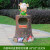 定制【】动物卡通垃圾桶户外玻璃钢雕塑景区园林幼儿园分 卡通羊树皮景观垃圾桶
