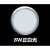 集成吊顶浴霸中间LED照明灯8寸卫生间暗装嵌入式卡扣圆灯配件 8W正白光+白色铝圈+白色面板