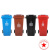 定制适用户外垃圾桶240L大号容量分类带盖商用120升塑料箱环卫室外100 100升料加厚有轮有盖 颜色留言/