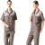 聚远（JUYUAN）20107/夏季车间工作服套装 T1303C 咖啡色短袖套装 XXXXL