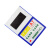 鑫华卡k士A7磁性硬胶套 PVC卡片袋 文件保护卡套 带磁性贴框展示牌仓库货架标识牌【10个装】11.5*8cm 蓝色