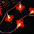 贝工 LED中国结灯串 节日小彩灯 喜庆红色小灯笼节庆用品新年装饰灯 电池款3米20灯