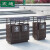 震迪钢木垃圾桶45*45*90cm分类垃圾桶公园垃圾桶户外垃圾箱可定制KT827